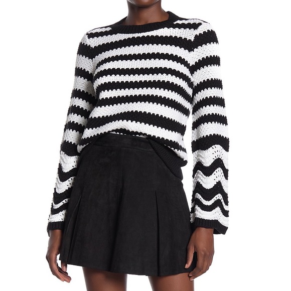 Alice + Olivia Sweaters - Alice + Olivia Alivia Bell Sleeve Pullover Sweater